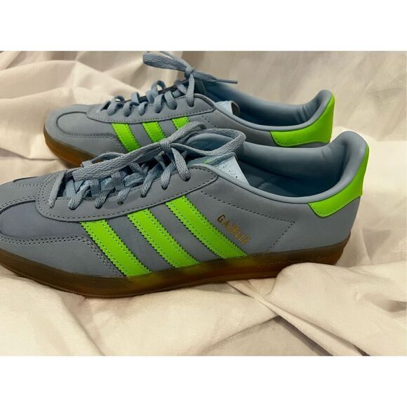 Adidas Originals Women's Blue Green Indoor Gazelle Sneaker Shoes Size 10 NWOT - Picture 4 of 9